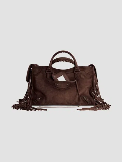 Balenciaga Women's Le City Tote Bag In Brown