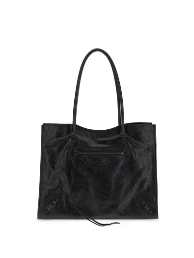 Balenciaga Women Le City Tote Bag In Black