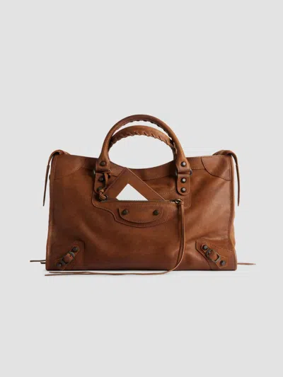 Balenciaga Women's Le City Tote Bag In Brown