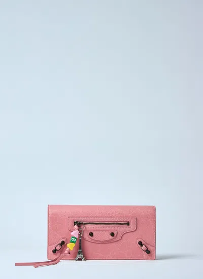 Balenciaga Women Le City Wallet In Pink
