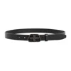 Balenciaga Women's Leather Bb Belt In Black
