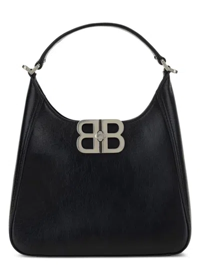 BALENCIAGA WOMEN'S LEATHER BB SOFT HANDBAG
