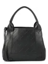 Balenciaga Black Leather Cabas Navy Xs Handbag