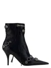 Balenciaga Cagole 50 Ankle Boots In Lamb Leather