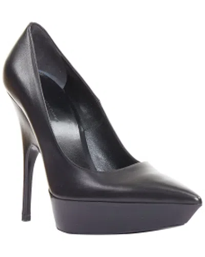 Pre-owned Balenciaga Women's Leather Chevreau Brilliant Calf Sculpted Platform Pumps  (authentic Pre-loved)