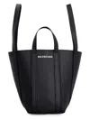 Balenciaga Black Leather Everyday Xs Handbag In Black