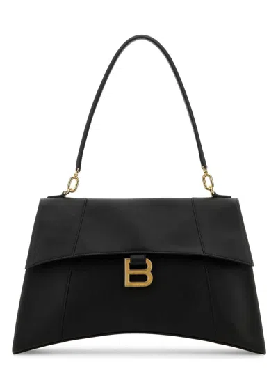 BALENCIAGA WOMEN'S LEATHER HOURGLASS SHOULDER BAG