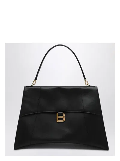 BALENCIAGA WOMEN'S LEATHER LARGE HOURGLASS SOFT HANDBAG
