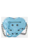 Balenciaga Le Cagole Heart Mini Leather Crossbody Bag