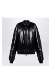 Balenciaga Ostrich-effect Bomber Jacket