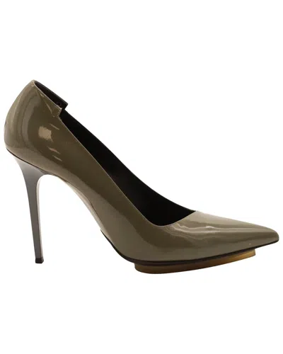 Balenciaga Women's Leather Pointy-toe Pump (authentic Pre-loved) In Green