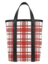 Balenciaga Small Barbes Shopping Bag In Printed Leather