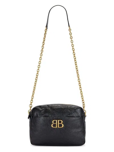 BALENCIAGA WOMEN'S LEATHER SMALL MONACO CROSSBODY BAG
