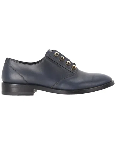 Pre-owned Balenciaga Women's Leather Studded Derby Shoe (authentic Pre-loved)
