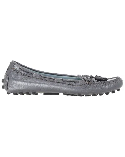 Balenciaga Women's Leather Tassel Embellished Loafer (authentic Pre-loved) In Gray