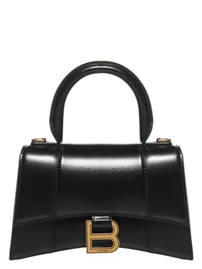 BALENCIAGA WOMEN'S LEATHER XS HOURGLASS HANDBAG