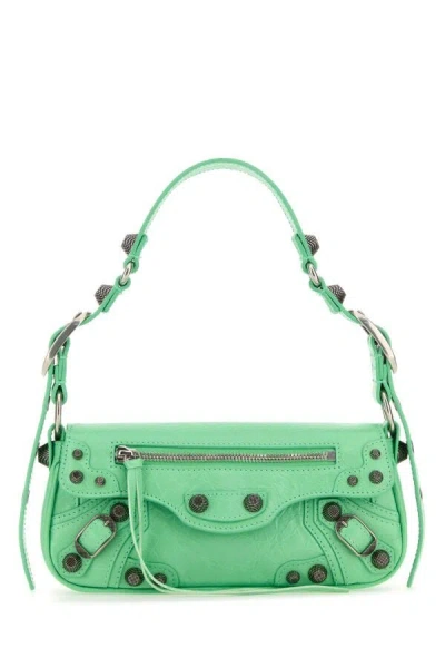 Balenciaga Women Light Green Leather Le Cagole Sling Xs Shoulder Bag