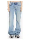 Balenciaga Women's Light Jeans With Distressed Hem