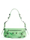 Balenciaga Women Light Green Leather Le Cagole Sling Xs Shoulder Bag In Green