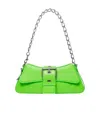 Balenciaga Women's Lindsay Small Shoulder Bag With Strap  In Bright Green In Green