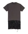 Balenciaga Women's Lingerie T-shirt Dress In Black In Black