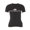 Balenciaga Close-fitting Activewear T-shirt Clothing In Black