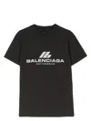 Balenciaga Close-fitting Activewear T-shirt Clothing In Black