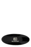 Balenciaga Logo Applique Hair Clip In Black