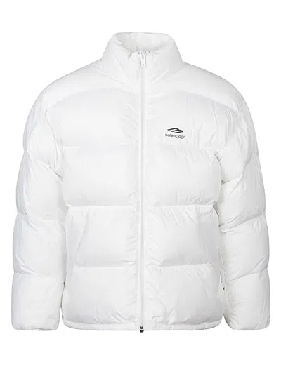 Balenciaga Women Logo Jacket In White