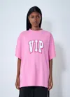 Balenciaga Vip Team Crewneck Graphic T-shirt In Pink