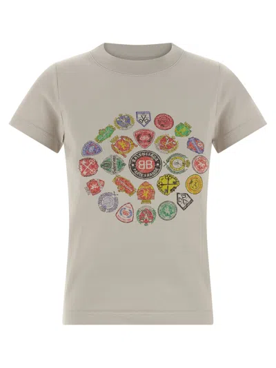 BALENCIAGA BALENCIAGA WOMEN LOGO PRINT T-SHIRT
