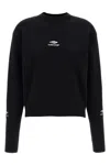 Balenciaga Knitwear Crew Neck Sweater In Black