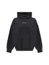 Balenciaga Women Logoed Hoodie In Black