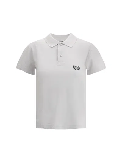 Balenciaga Women Logoed Polo Shirt In Gray
