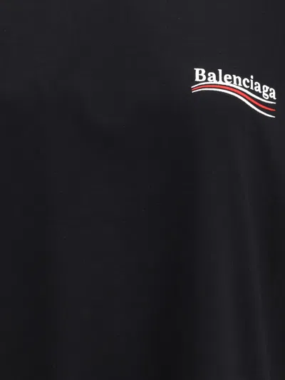 Balenciaga Women Logoed T-shirt In Black