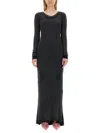 Balenciaga Stretch-crepe Turtleneck Maxi Dress In Black