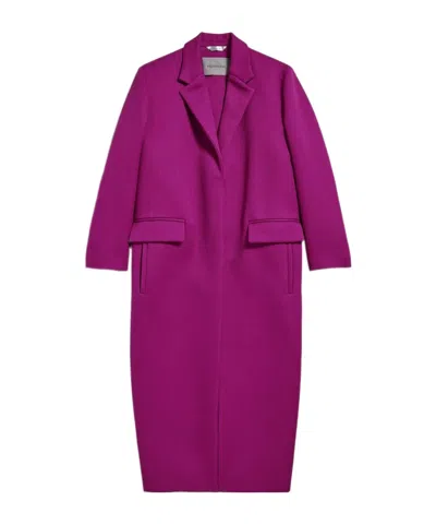 Balenciaga Women's Long Sack Coat In Violet In Purple