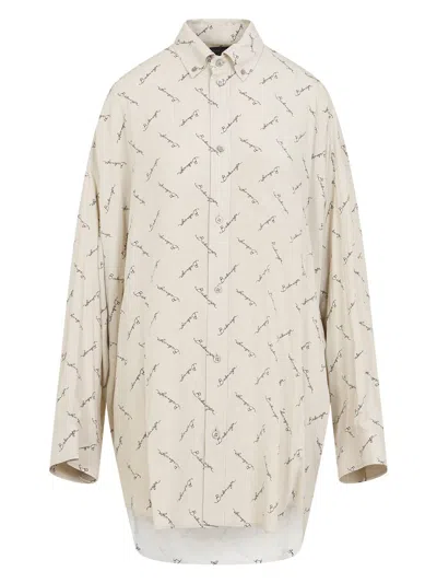 BALENCIAGA WOMEN'S LONG SLEEVES COCOON SHIRT