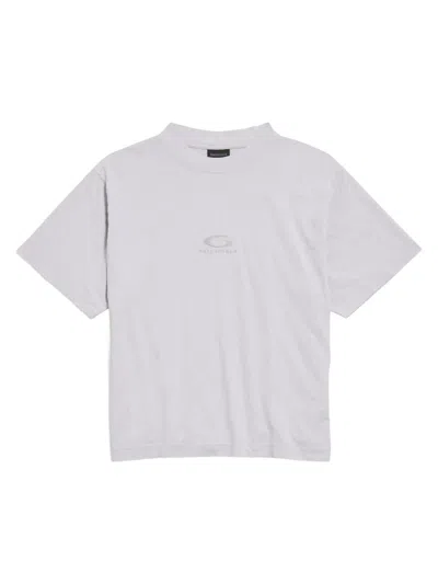 Balenciaga Women's Loop Sports Icon Medium Fit T-shirt In White