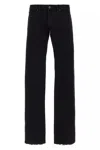 Balenciaga Fitted Low Waist Pants In Black