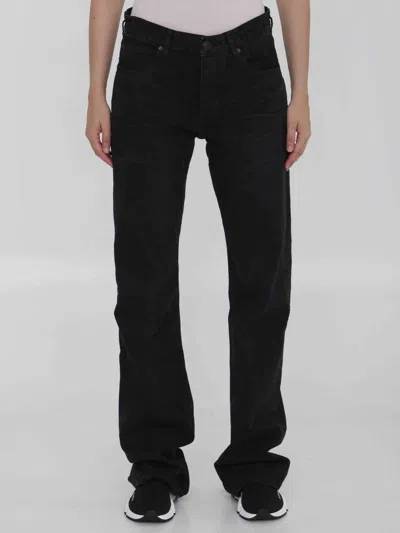 Balenciaga Women Low Waist Straight Jeans