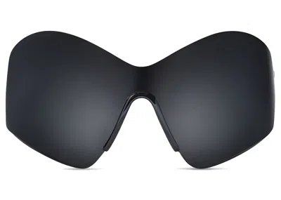 Pre-owned Balenciaga Women's Mask Butterfly Sunglasses (engravement Style) In Black (664096t00031000)