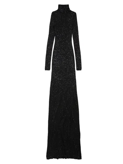 Balenciaga Women's Maxi Dress In Black