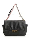 Balenciaga Women Printed Leather Medium Darling Shoulder Bag In Black