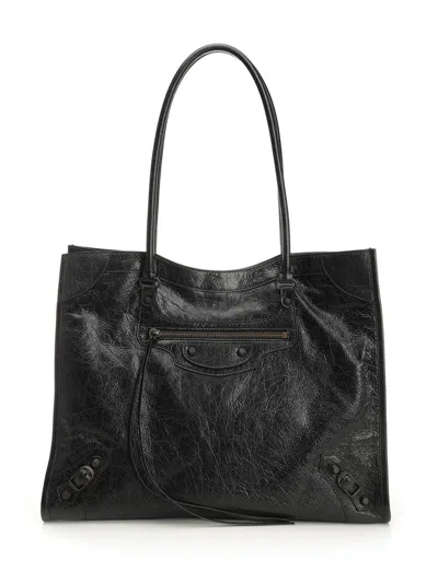 Balenciaga Le City Tote Bag In Black