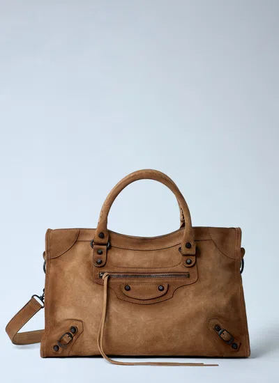 Balenciaga Women Medium Le City Handbag In Brown