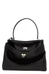Balenciaga Rodeo Medium Handbag In Smooth Leather In Black