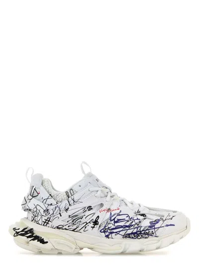 BALENCIAGA WOMEN'S MESH AND RUBBER TRACK SNEAKERS