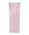 Balenciaga Gathered-shoulder High-neck Midi Sack Dress In Pink