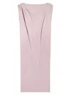Balenciaga Gathered-shoulder High-neck Midi Sack Dress In Pink